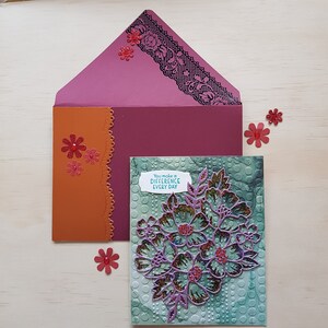 Floral Greeting Card | Handmade Card | Blank Card | Motivational Card | Card for Someone Special | Card for Friend
