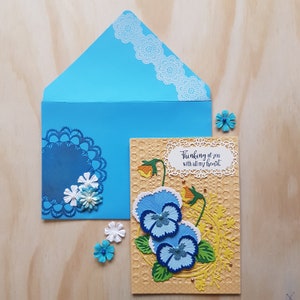 Floral Greeting Card | Handmade Card | Anniversary Card | Card for Someone Special | Card for Her | Card for Friend