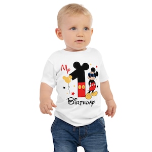 T-shirt Mickey Mouse 1er anniversaire en jersey pour bébé