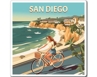 San Diego Beach Magnet - California Themed Kitchen Decor