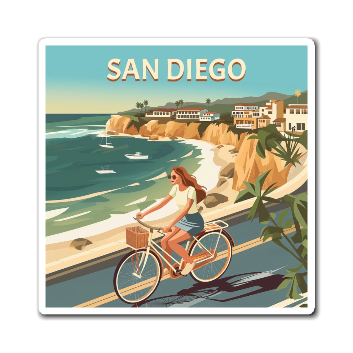 Magnete sulla spiaggia di San Diego - Decorazione della cucina a tema California