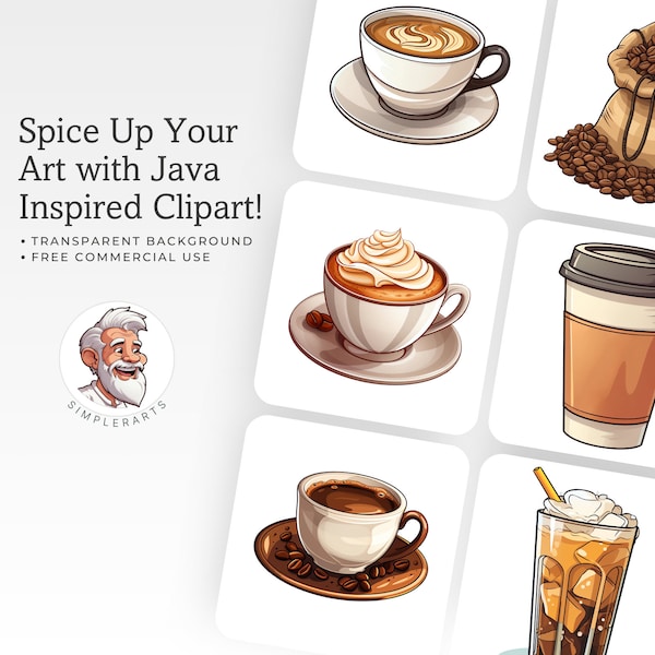 40 Coffee Mug Clipart Bundle - Beverage Clipart - Cafe Illustrations - Coffee cup Png - Free Commercial Use - Transparent Background