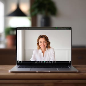 Minimalist Home Office Zoom Background | Professional Virtual Backdrop (Digital Download) image 7