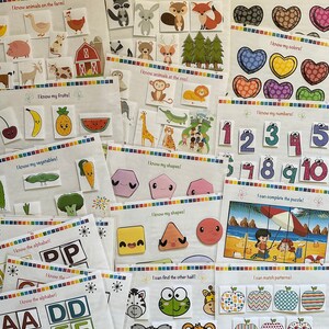 Toddler and Preschool Printable Learning Busy Book