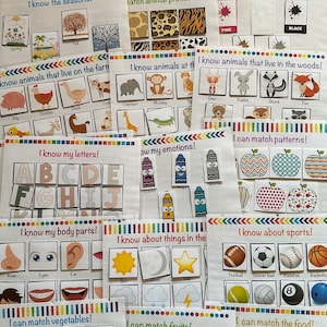 Matching Printable Busy Book