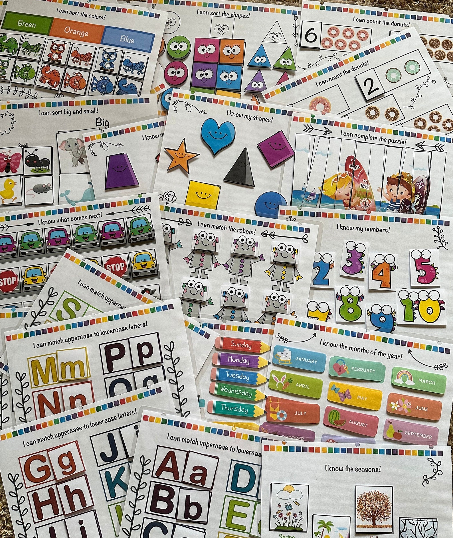 Preschool Printable Learning Busy Book - Etsy
