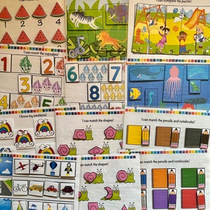 Toddler and Preschool Printable Busy Book