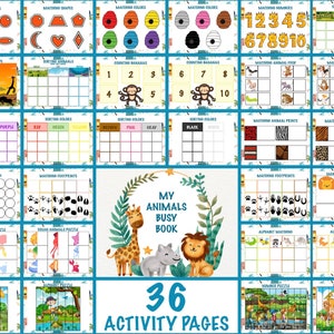 Animals Learning Busy Book