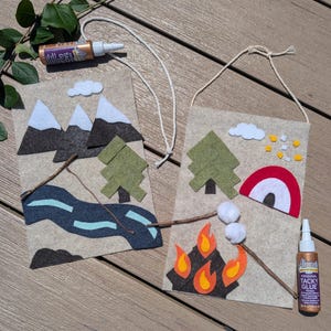 Felt Craft Kit: Camping Scene - Kids DIY Activity, Set of 2