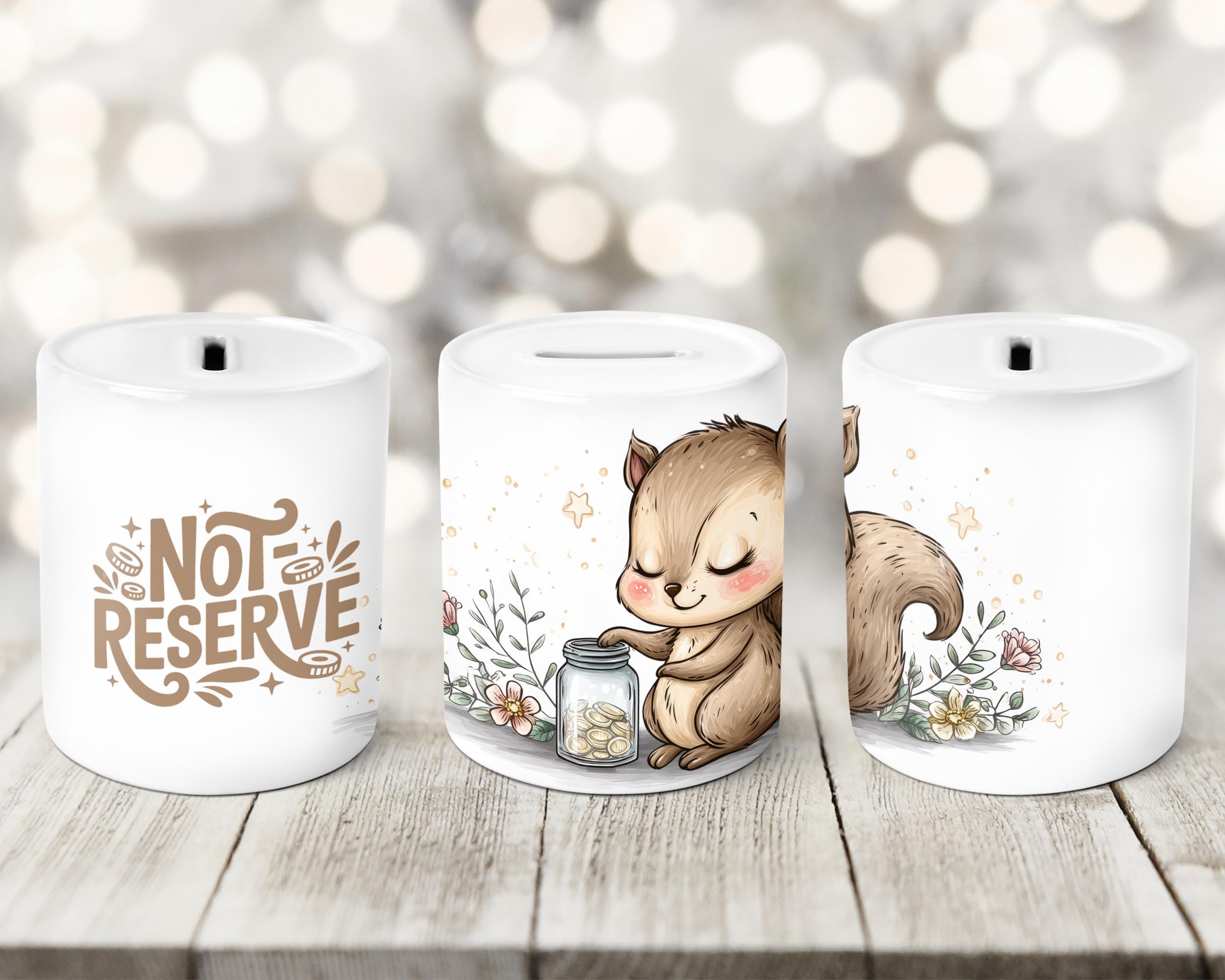 Squirrel Piggy Bank - Etsy