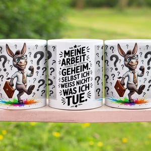 Funny office mug with saying in German 11 oz Mugs Wrap Sublimation Design Digital Art Download Print Print PNG