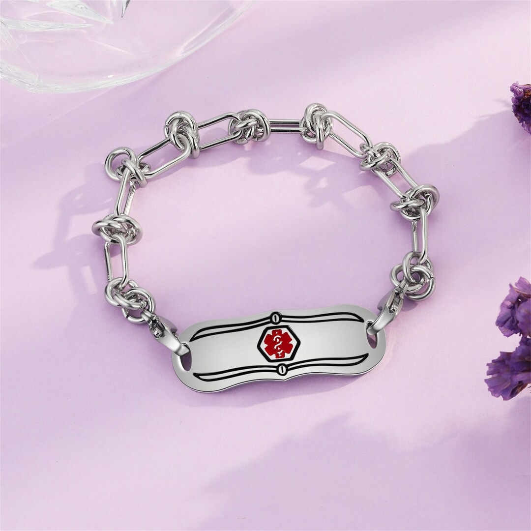 Custom Medical Alert Id Bracelet QR Code for Id Bracelet ICE Etsy