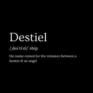 Destiel (fandom ship) digital print