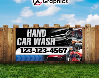 Custom Auto Detailing Advertising Vinyl Banner | Car Wash Sign | Multiple Sizes