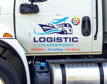 Truck Lettering Fully Customizable Trucking Decal Your Company Name or Logo Vinyl Sticker Door Lettering Truck Signs for Truck USDOT number