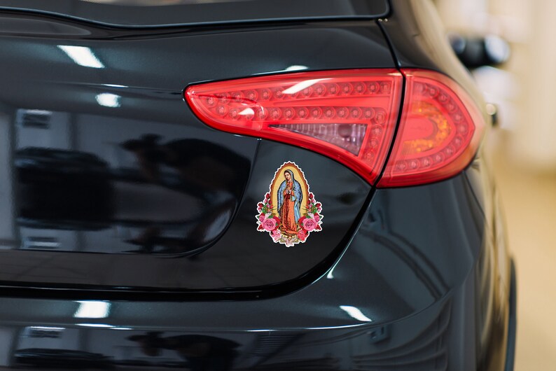 Our Lady Of Guadalupe Sticker - Mexican Religious Decal For Car, Motorcycle, Auto