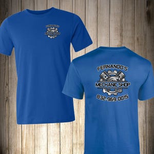 Customized Mechanic Shirt, Customized Mechanic Company Logo Shirt, Mechanic Shop Shirt, Mechanic Business Shirt, Mechanic Shirts Logo