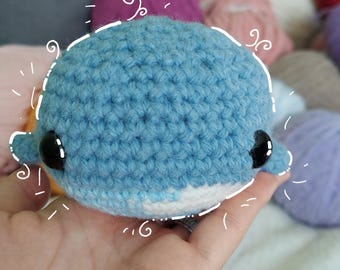 Szydełkowy wieloryb, prosty i uroczy pluszowy amigurumi