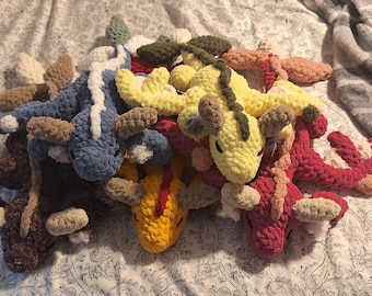 Stwórz własną pluszową zabawkę w kształcie śpiącego smoka wiwerny ***WZÓR***