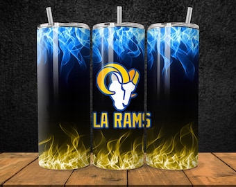 20OZ skinny stainless steel LA Rams NFL football tumbler