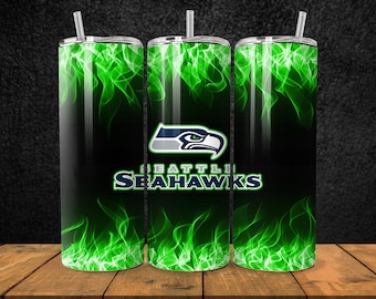 20OZ skinny stainless steel Seattle Seahawks NFL football tumbler