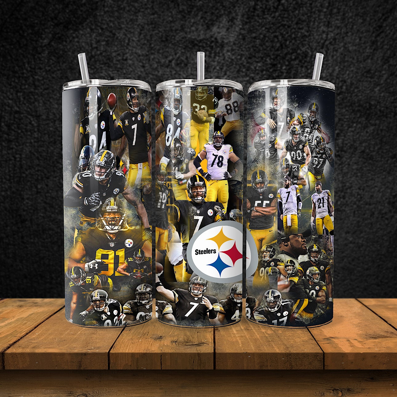 20OZ Skinny Stainless Steel Pittsburgh Steelers NFL Football Tumbler - Etsy