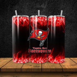 20OZ skinny stainless steel Tampa Bay Buccaneers NFL football tumbler