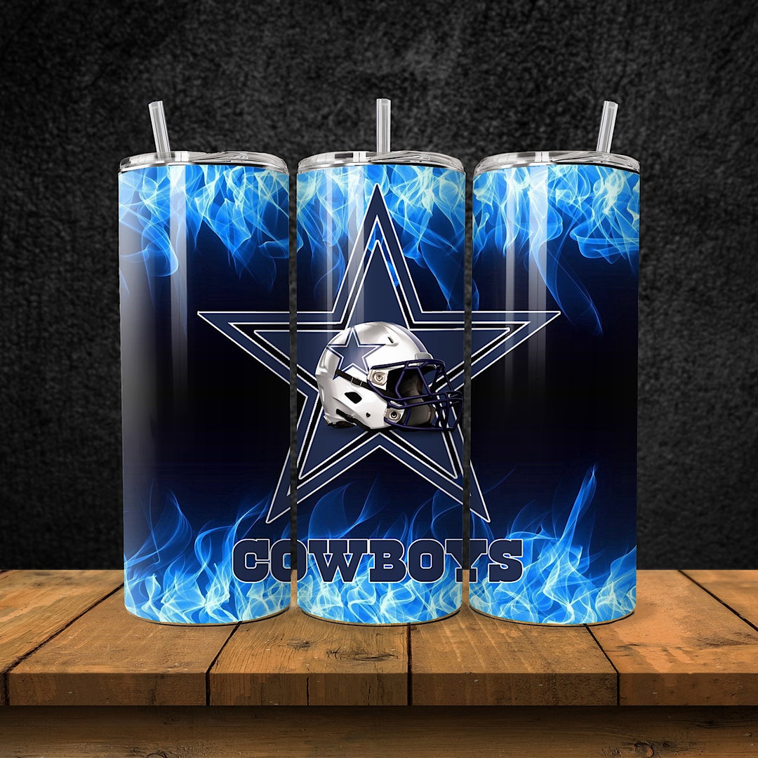 20OZ Skinny Stainless Steel Dallas Cowboys NFL Football Tumbler - Etsy