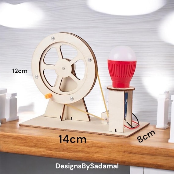 DIY Hand Crank Generator: Wooden STEM Science Project - Etsy