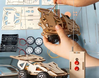 DIY Fernsteuerungs-Kit aus Holz: MINT-Wissenschaftsprojekt für Kinder