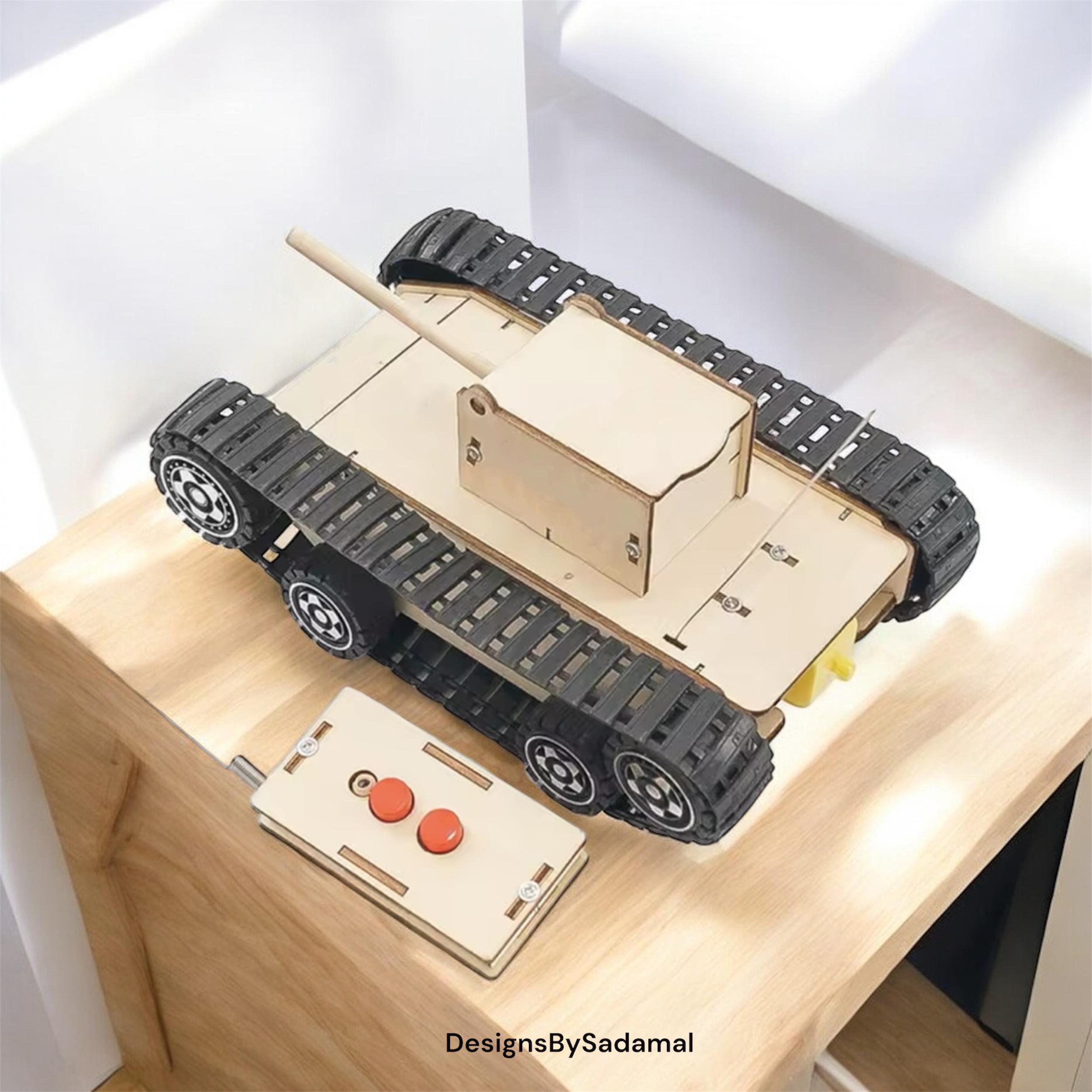 Wooden DIY Rc Tank -DIY Robot for Kids - Science Toys - Remote Control ...