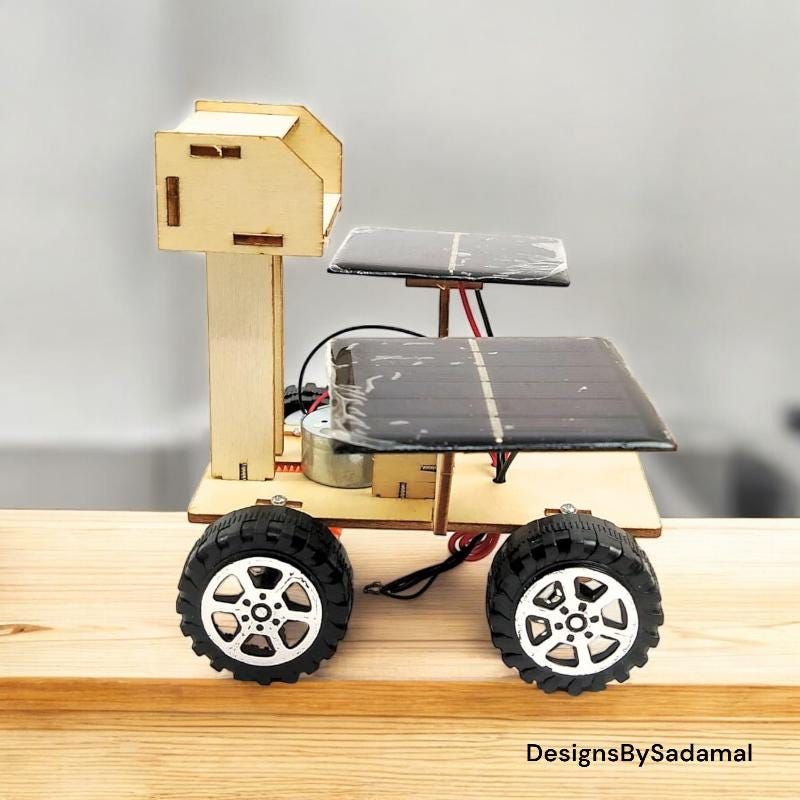 2 Kits De Coche Solar De Madera Para Montar | Juguete Educativo DIY Que Fomenta La Ciencia Y La Habilidad Manual