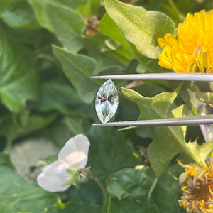 Natural 1.60ct Goshenite/Clear Beryl Gemstone - Precision cut in USA - Marquise design