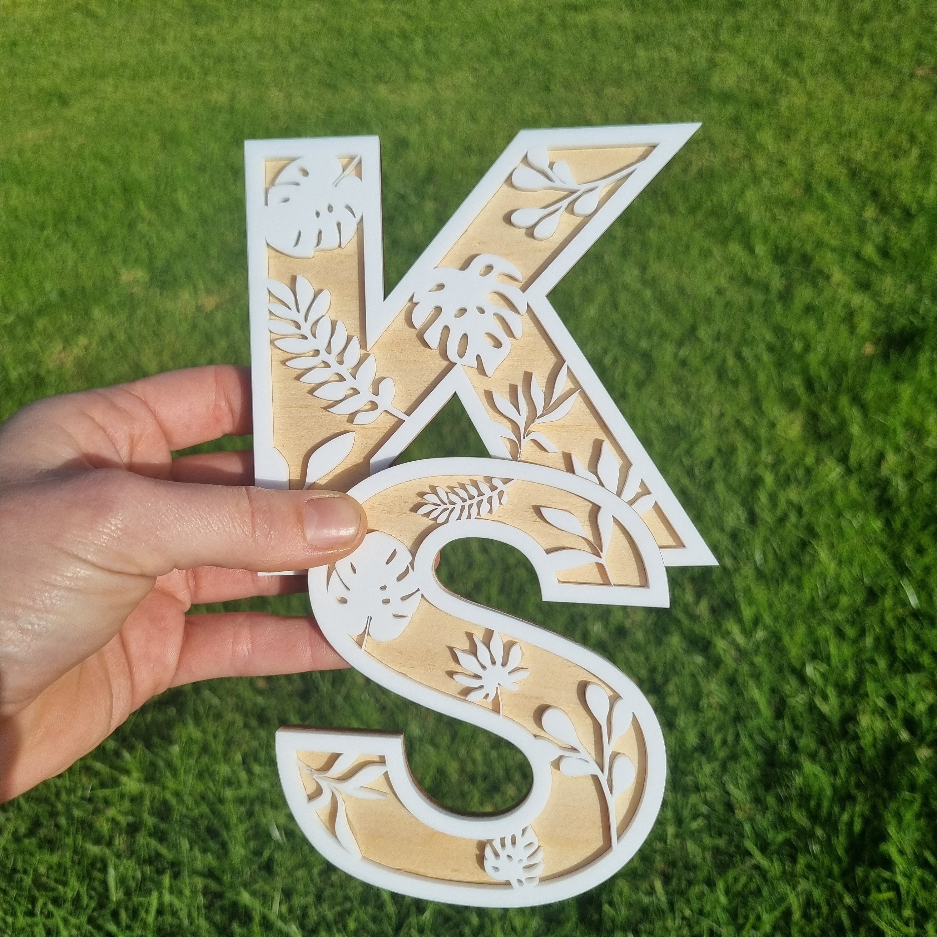 Pine Standing Wood Letter A, 2-inch, 3-count 
