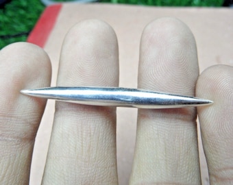 925 Sterling Silver tusk, Septum Piercing, Tribal Jewelry, Handmade Tusk, Size: 18g to 00g and Custom Available