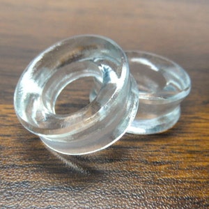 Sold by single pair of Quartz Crystalline Stone Plugs Custom Size