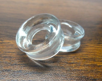 Sold by single pair of Quartz Crystalline Stone Plugs Custom Size