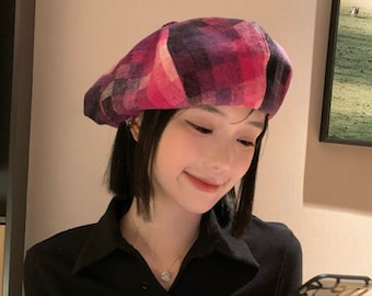 Each Pattern Beret Hat for Lady, Women Winter Hat, Spring Autumn Winter Hat, Lady Beret Hats, Girls Bucket Sun hat, Women Fedora Beret Caps