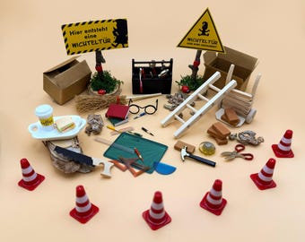 Cantiere edile - gnomo, magia degli gnomi, porta degli gnomi