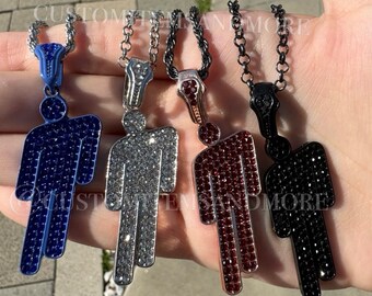 Billie Eilish ** REAL ONLY LISTING ! ** Beware of others my photos were stolen.  | Inspired Necklace Blohsh Zinc Alloy Blue Red Silver Black
