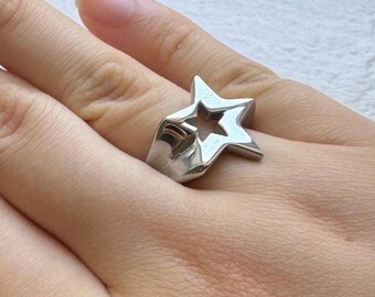 Bague en acier inoxydable sur le thème des étoiles, gravée professionnellement, imperméable, meilleure qualité en acier inoxydable, inspirée de la BE