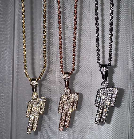 Billie Eilish Inspired Blohsh Necklace Zircon Pop Star Chain