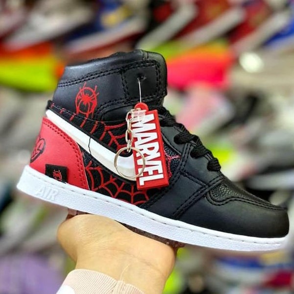 Spiderman Black Sneakers Zapatillas Inspired Marvel