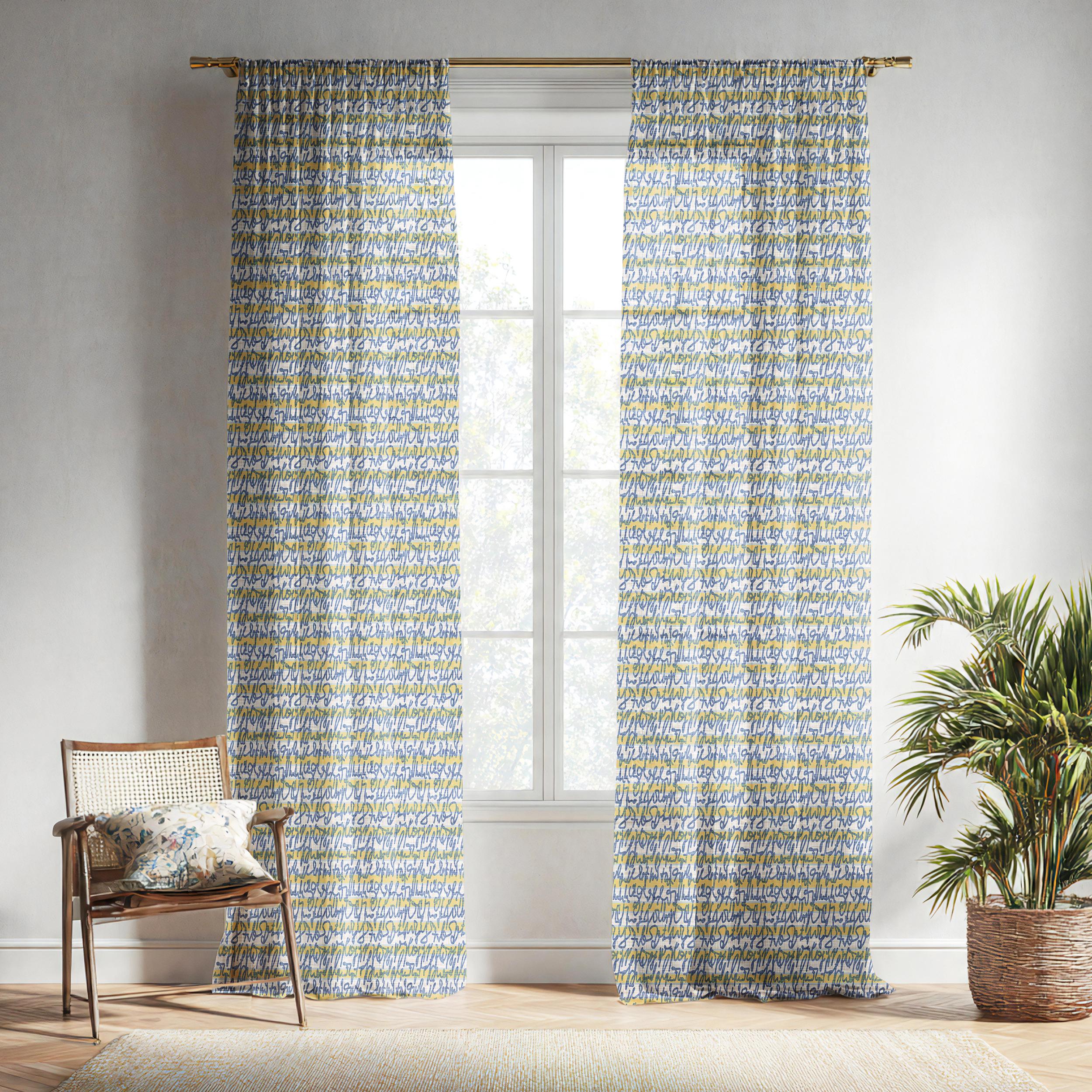 White Subtle Texture Sheer Curtain Panels | Voile Window Curtains ...