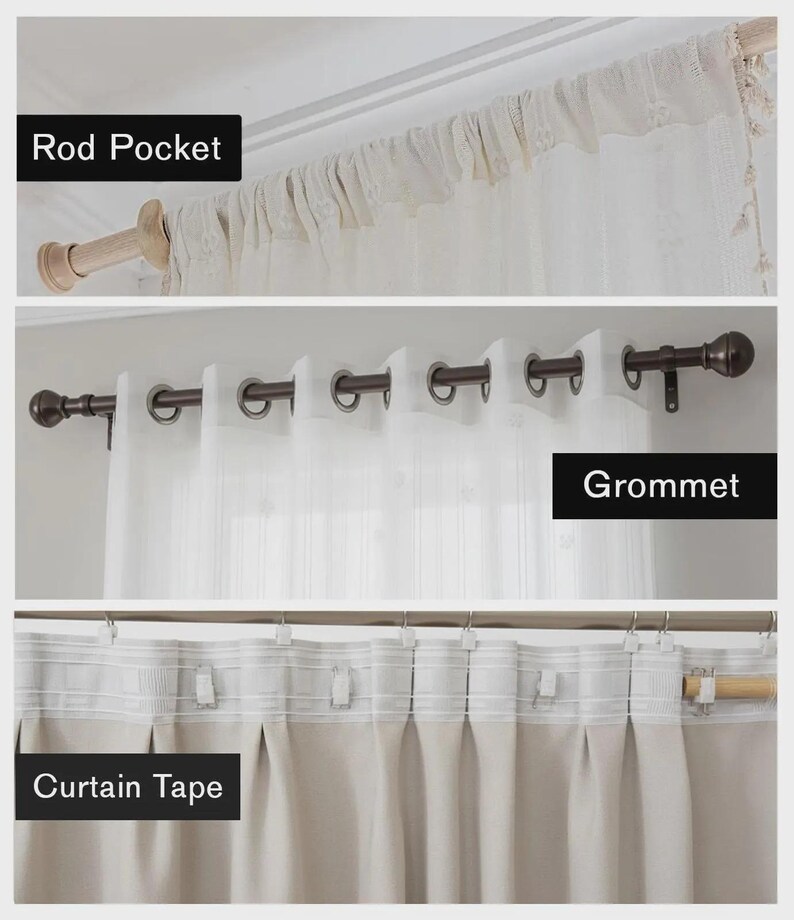 Art Deco Geometric Linen Curtains – Beige Teal Window Panels, Blackout Option image 8
