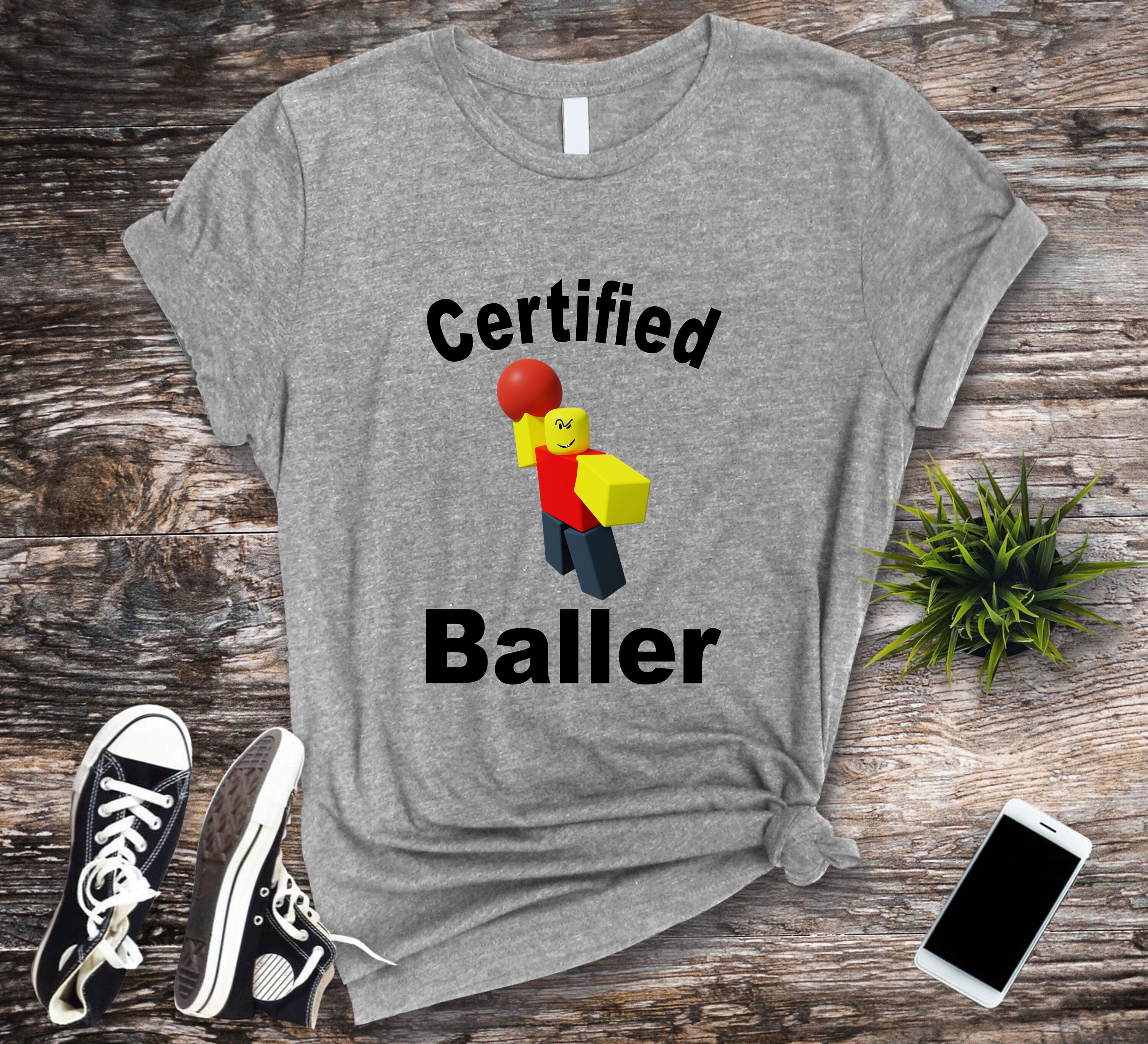 baller roblox meme Essential T-Shirt for Sale by realskinnyp