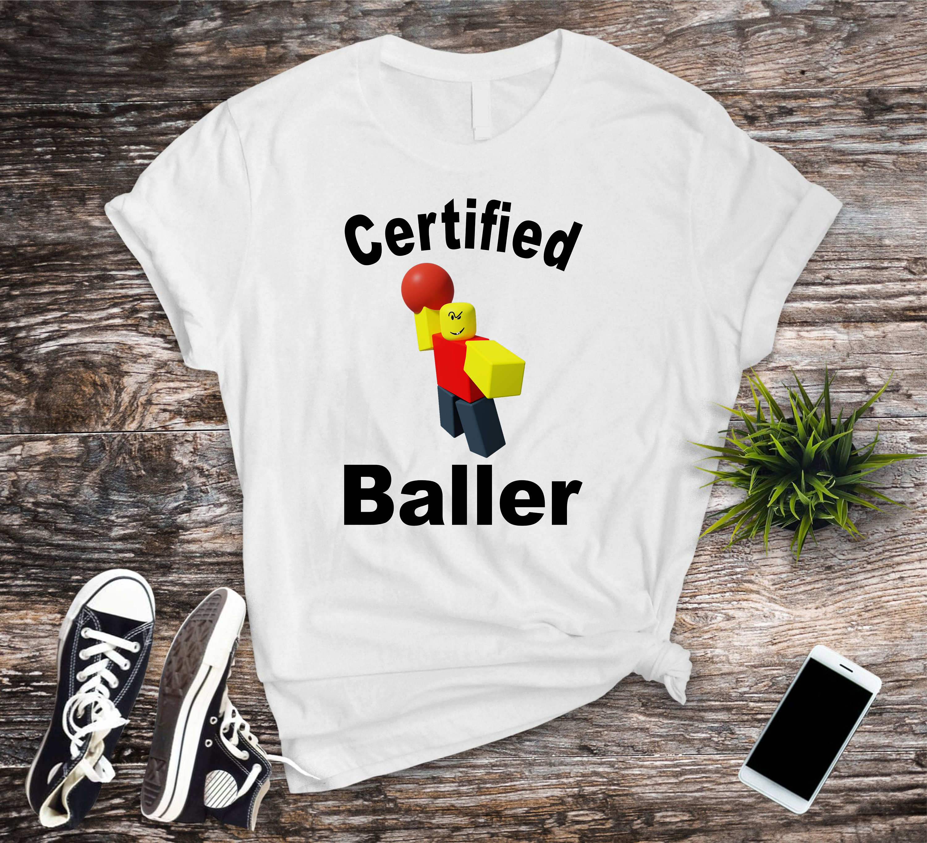 baller roblox meme | Essential T-Shirt