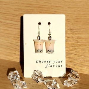 Kolczyki Boba | Miniaturowe kolczyki z herbatą bąbelkową