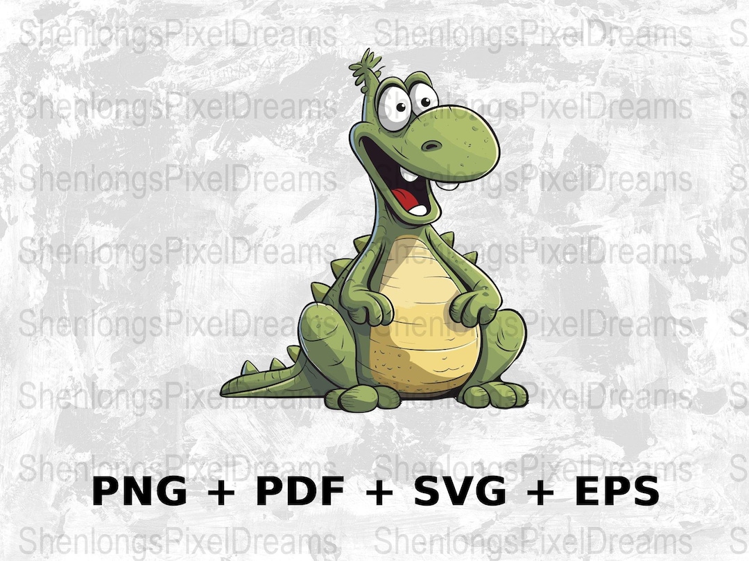 Cartoon Alligator Svg Png Eps Commercial Use Clipart Vector Etsy