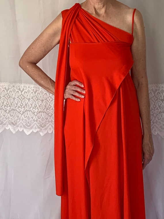 Awesome 1970’s Orange Multi-Functional Wrap Dress